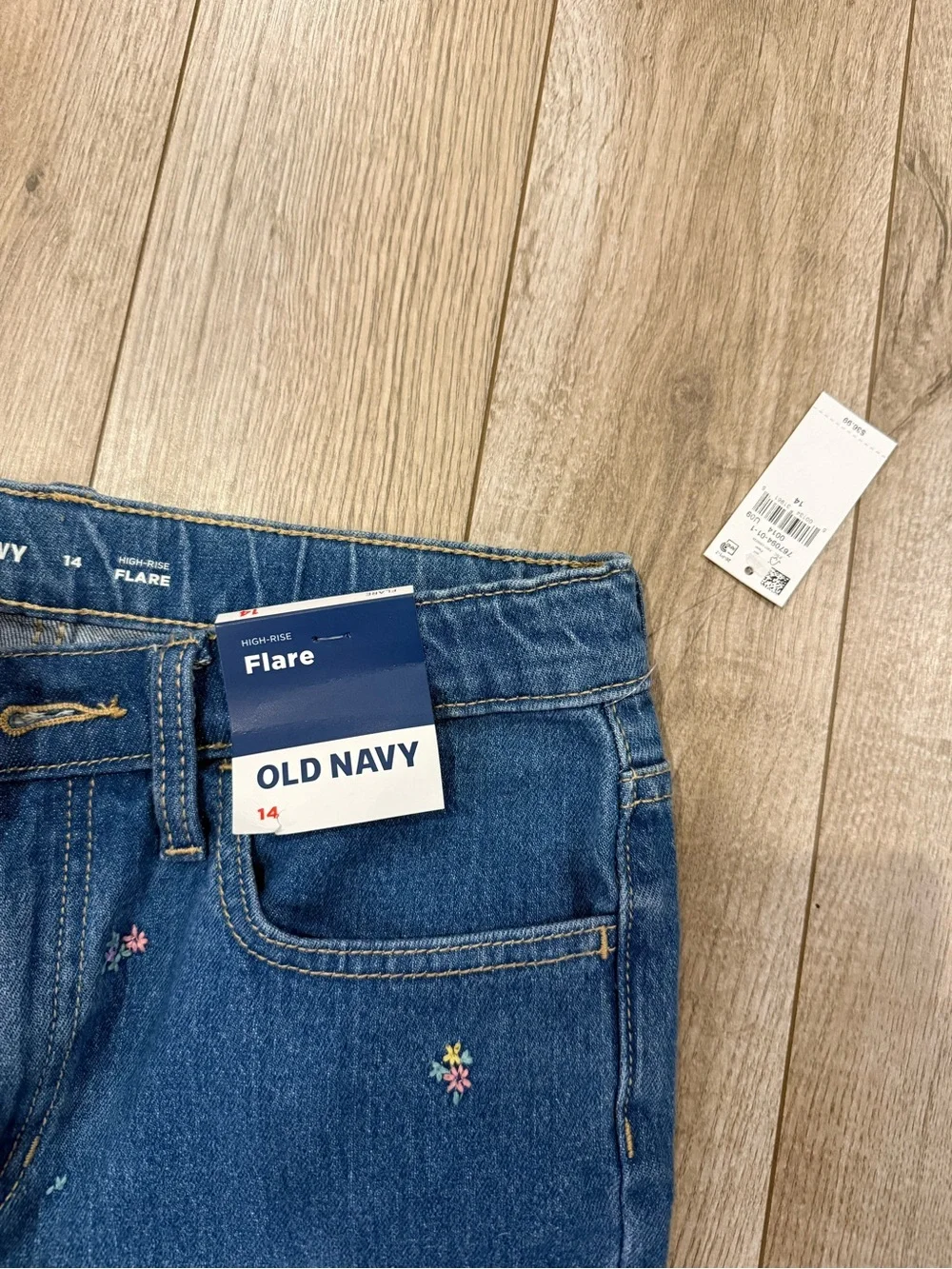 NWT Old Navy Girl’s Embroidered Bootcut Jeans